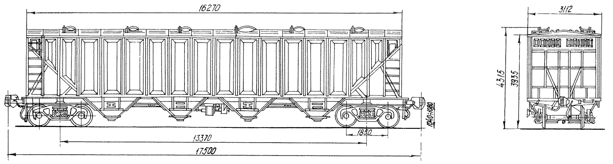 вагон-хоппер для гранулированной сажи